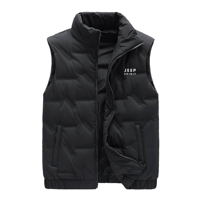 JEEP SPIRIT Vests Men's Stand Collar Moderate Other