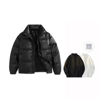 YAYA Down Jackets Unisex Stand Collar Thickened Puffer Jacket
