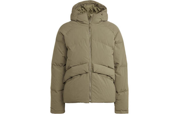 Adidas Adidas Down Jackets Men's Khaki Hooded Thickened Down Jacket