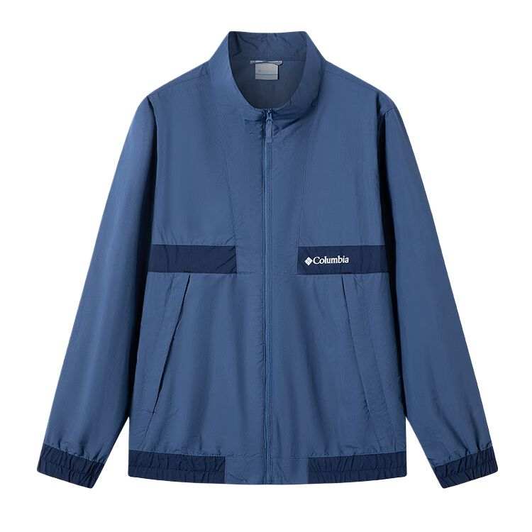 Columbia Jackets Men's Blue Stand Collar Moderate Other