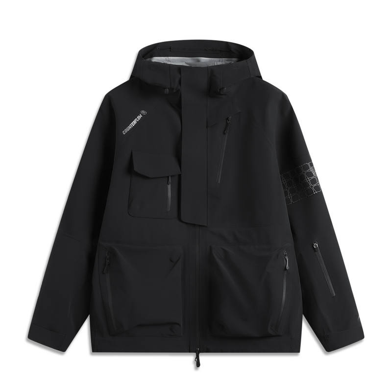 Li-Ning Li Ning Outdoor CF Tracing Waterproof And Windproof Windbreaker Jacket Unisex Black