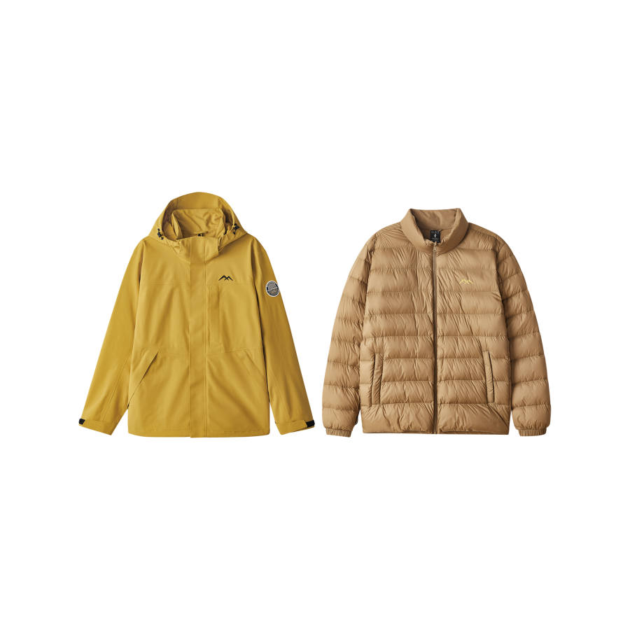 Skechers Windbreaker Jacket Men's Warm Autumn Yellow