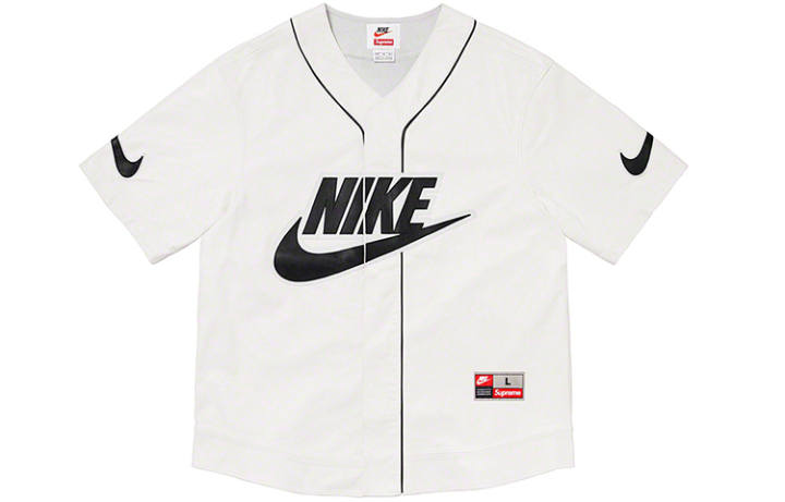 Supreme Supreme Nike Leather Baseball Jersey