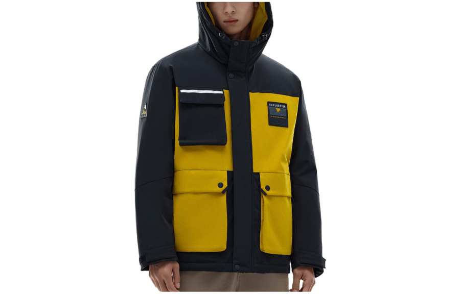 ANTA ANTA Down Jackets Men's Black Hooded Moderate Other