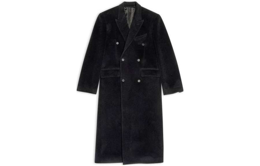 Balenciaga FW22 Coat Regular Fit Men's Black