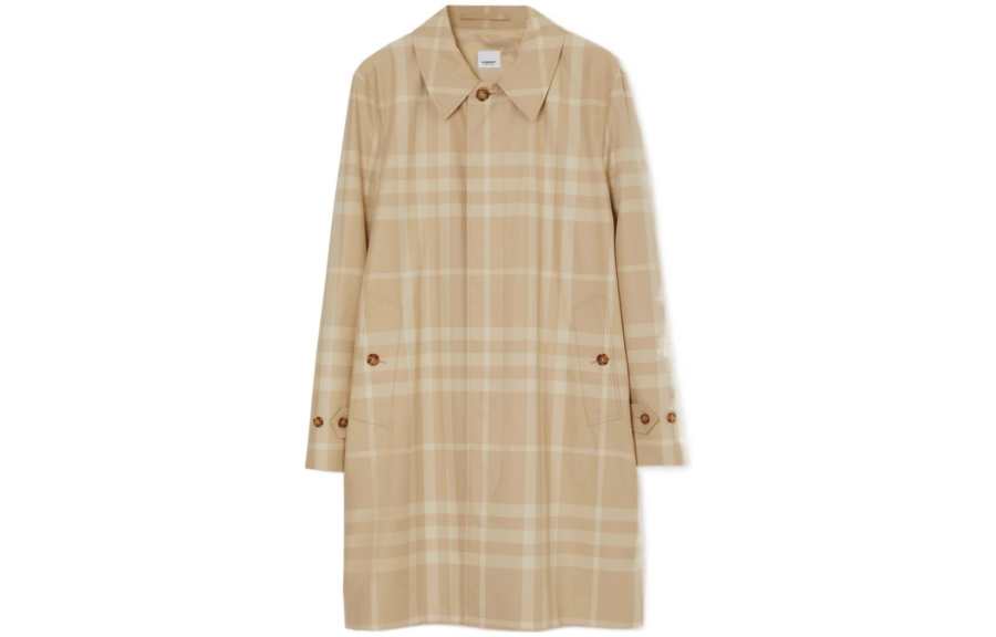 Burberry 【Previous Season】checked cotton long coat