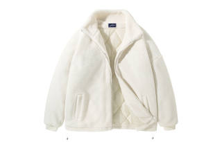 GDRX Velvet Jackets Unisex Stand Collar Thickened And Fleece Lined