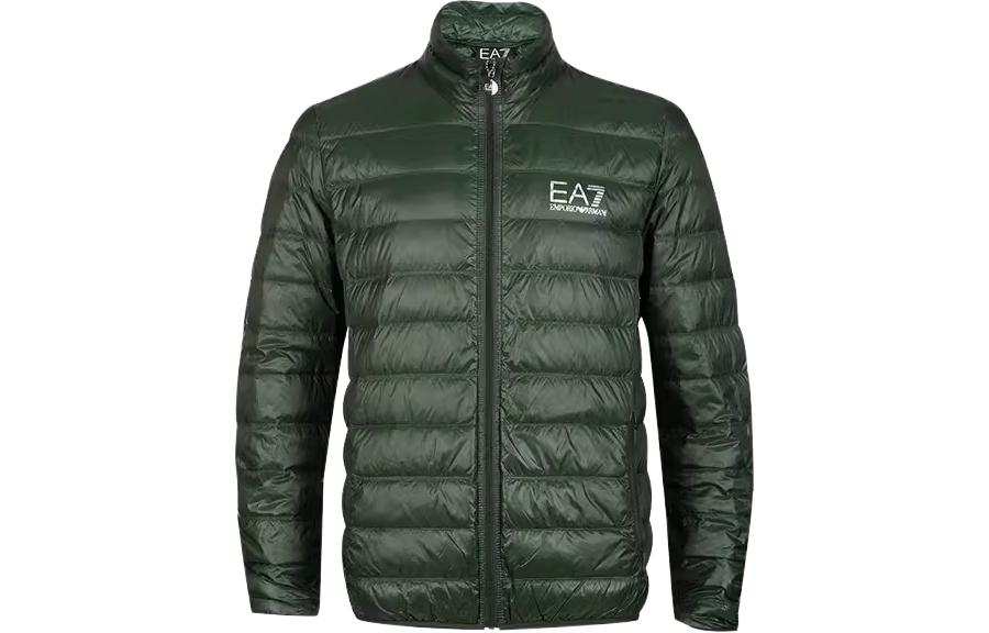 Emporio Armani logo-print padded jacket