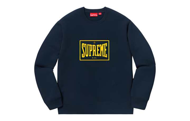 Supreme Supreme SS19 Sweatshirt Unisex Marine Blue