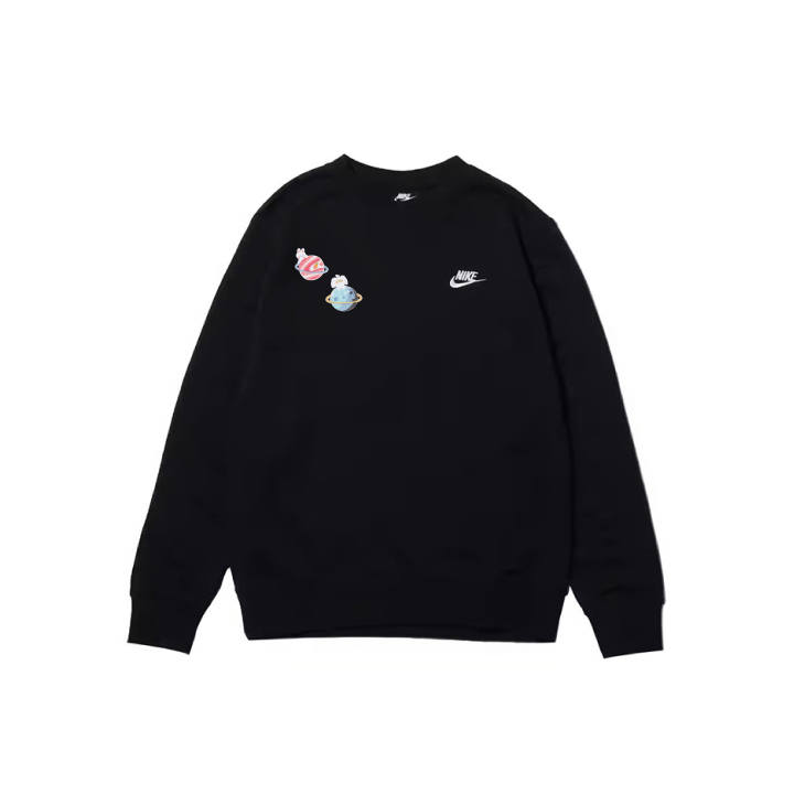 Nike Nike Sweatshirts Men's Black Crew Neck Moderate Regular
