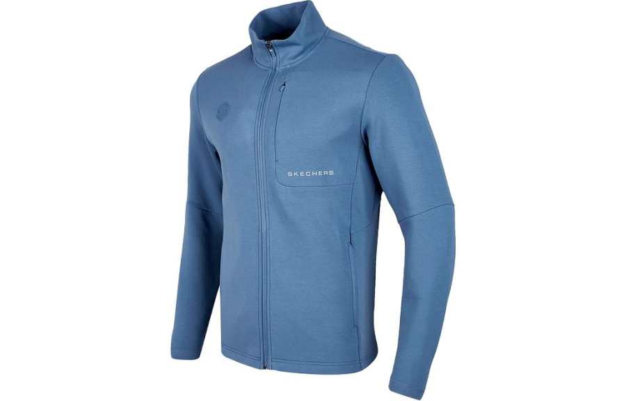 Skechers Sports Collection Jackets Men's Copenhagen Blue/0378 Stand Collar Moderate Other