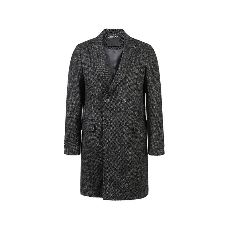Ermenegildo Zegna SS24 Coat Men's Dark Gray