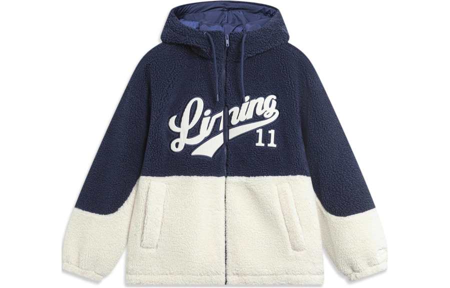 Li-Ning Li Ning Sports Fashion Collection Puffer Jacket Unisex Dark Ship Blue