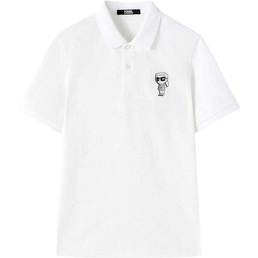 KARL LAGERFELD / Karl Lagerfeld Jeans Polo Shirt Men's White