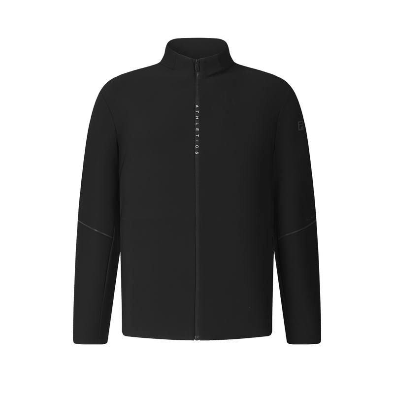FILA Athletics Jackets Men's Pitch Black Stand Collar Moderate