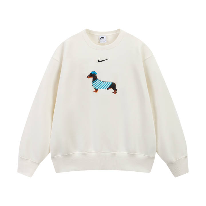 Nike Nike Sweatshirts Unisex Ivory Crew Neck Moderate Regular
