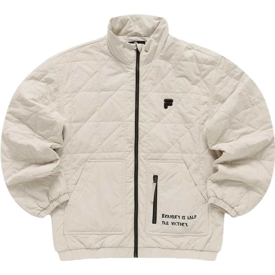 FILA FUSION Puffer Jacket Men's Gray Wheat