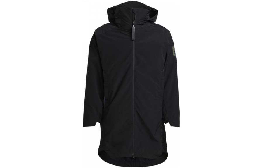 Adidas Adidas MYSHELTER Coats Men's Black Hooded Moderate Straight Fit