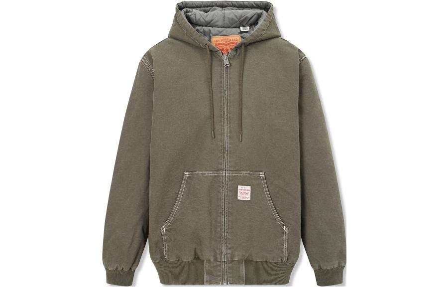 Levis Levis Jackets Men's Green Hooded Moderate Other