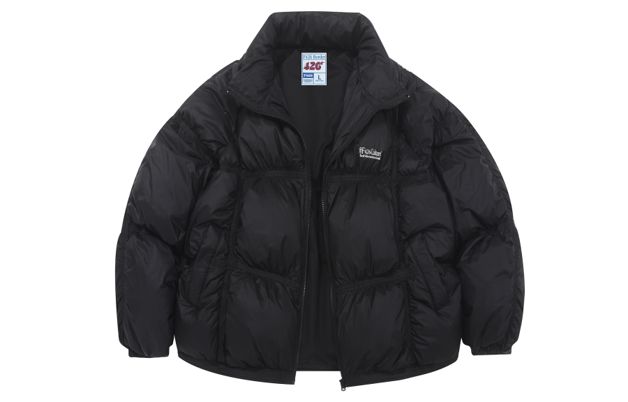 F426 F426 Down Jackets Unisex Stand Collar Without Hood Thickened