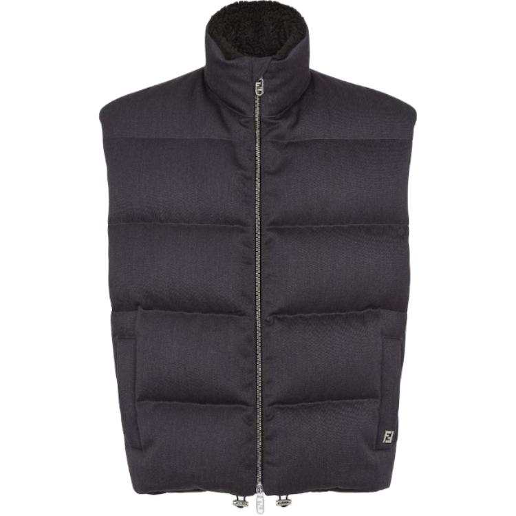 FENDI High Neck Zipped Gilet