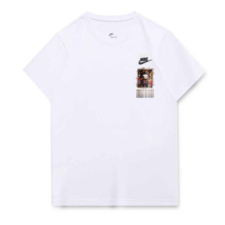 Nike Nike T Shirts Unisex White Crew Neck Moderate Straight Fit