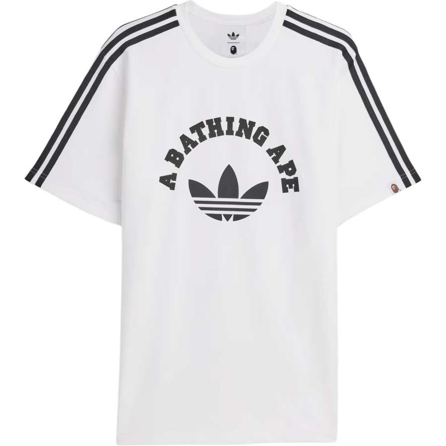 Adidas Originals x A BATHING APE A BATHING APE T Shirt Unisex White
