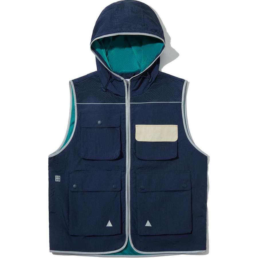 Li-Ning Li Ning Vests Unisex Marine Blue Hooded Non Detachable Moderate Other