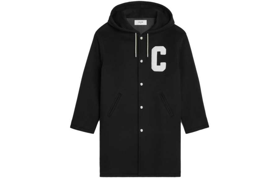 CELINE CELINE College Long Parka In Double face Wool