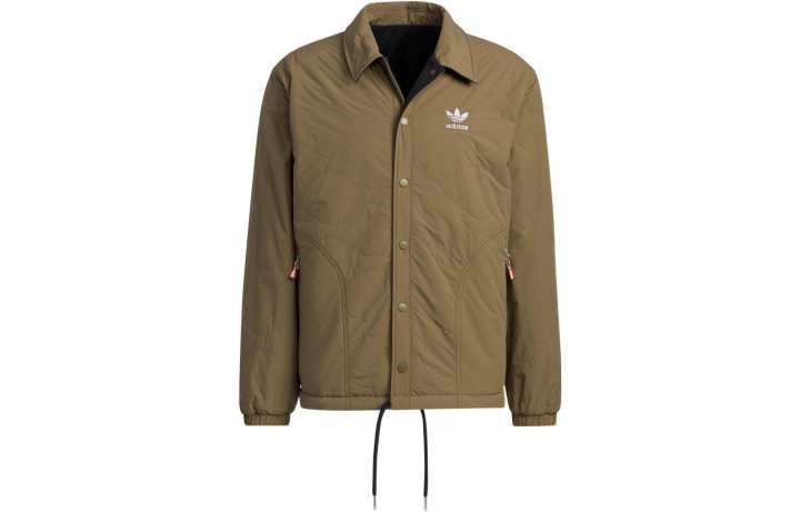 Adidas Adidas Puffer Jackets Men's Dark Green Lapel Moderate Other