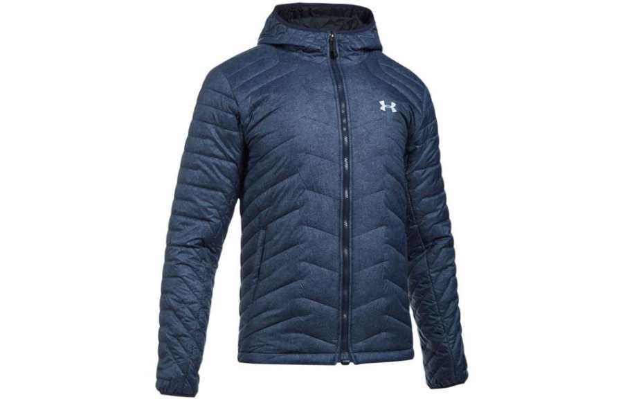 Under Armour Puffer Jackets Men's Dark Blue Hooded Moderate Other