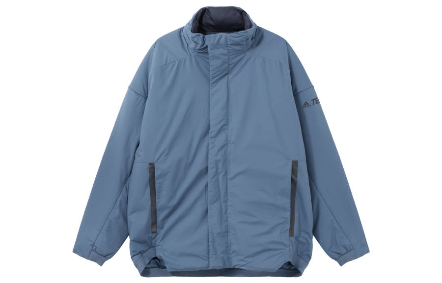 Adidas Adidas MYSHELTER Puffer Jackets Men's Blue Stand Collar Moderate Other
