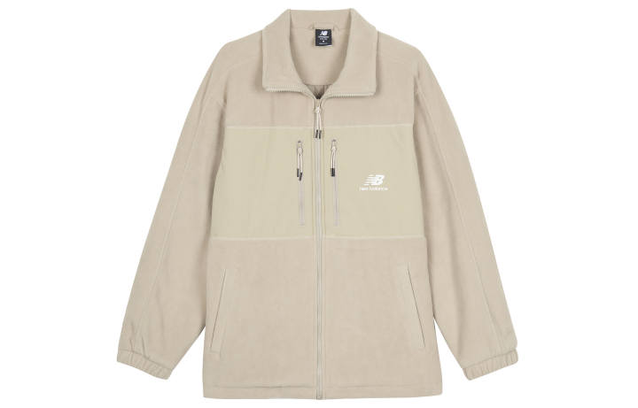 New Balance New Balance Velvet Jackets Unisex Khaki Lapel Moderate