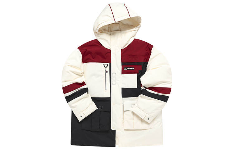 FILA FUSION Down Jackets Unisex Maltose White Hooded Moderate Other