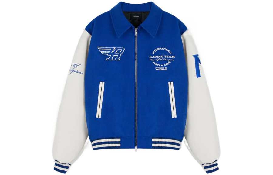 REPRESENT REPRESENT FW22 Baseball Jacket Men's Blue