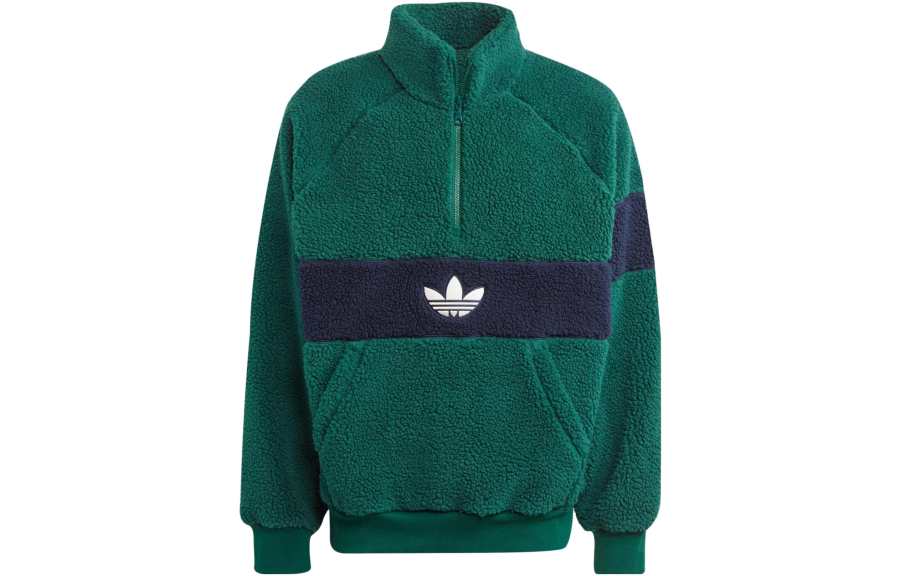 Adidas Originals FRIFTA Winter Fleece Jacket Velvet feel Coat Men's Green