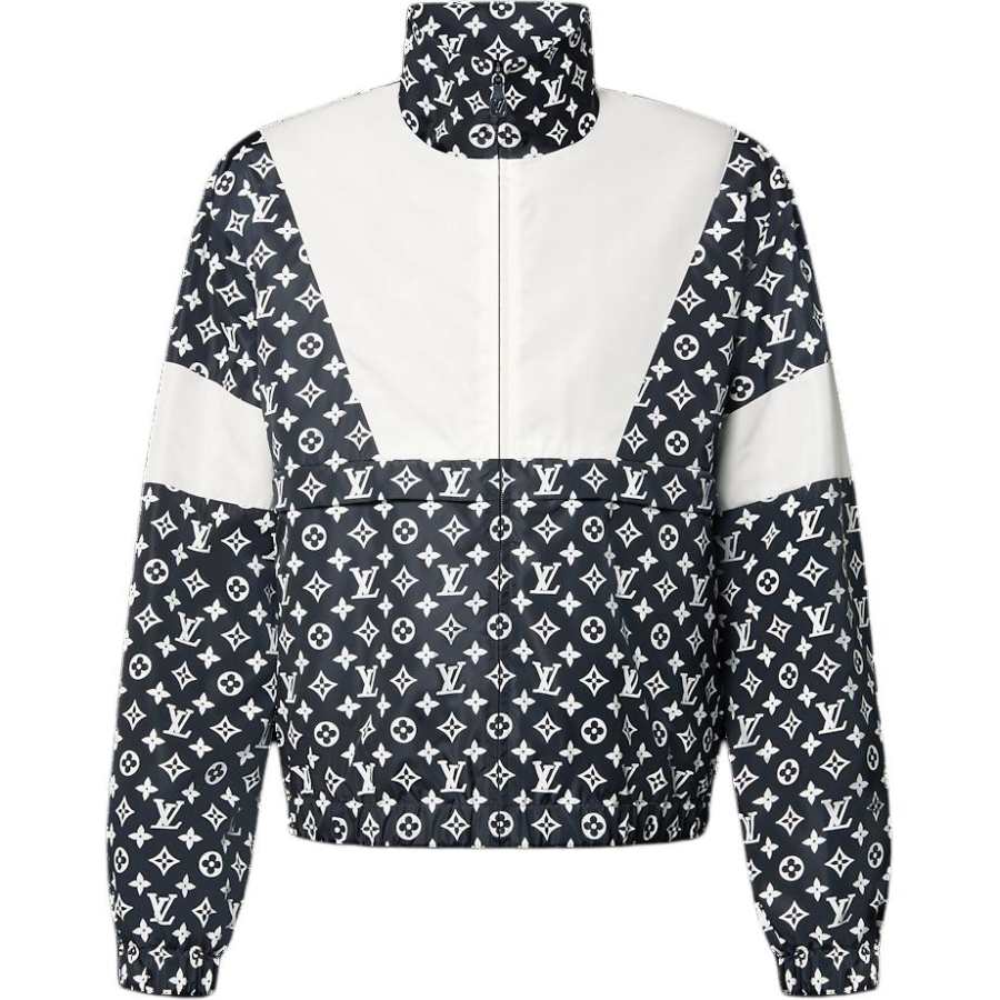 LOUIS VUITTON Lv Monogram Printed Technical Track Top