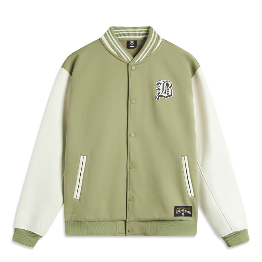 Li-Ning Li Ning Basketball Collection Jackets & Coats Men's Sandalwood Green/Ecru