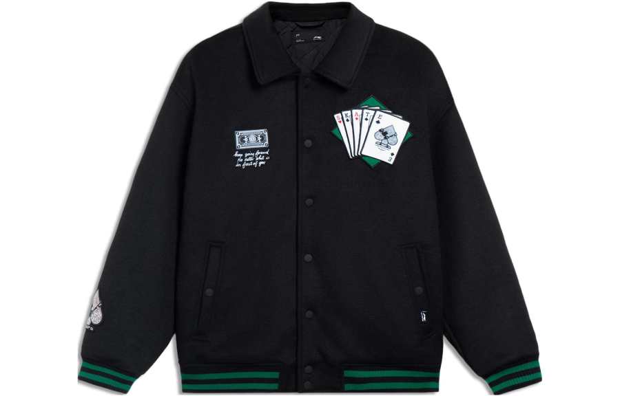 Li-Ning Li Ning Puffer Jackets Men's Black Lapel Moderate Other