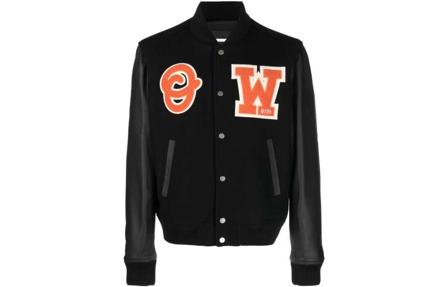 OFF-WHITE OFF-WHITE Buttoned Long-Sleeved Bomber Jacket