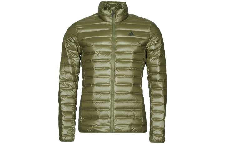 Adidas Adidas Down Jackets Men's Olive Stand Collar Moderate