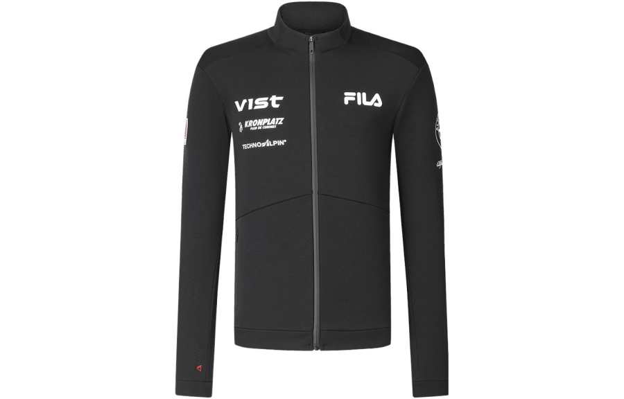 FILA Knitted Fabric Jacket Men's Pitch Black