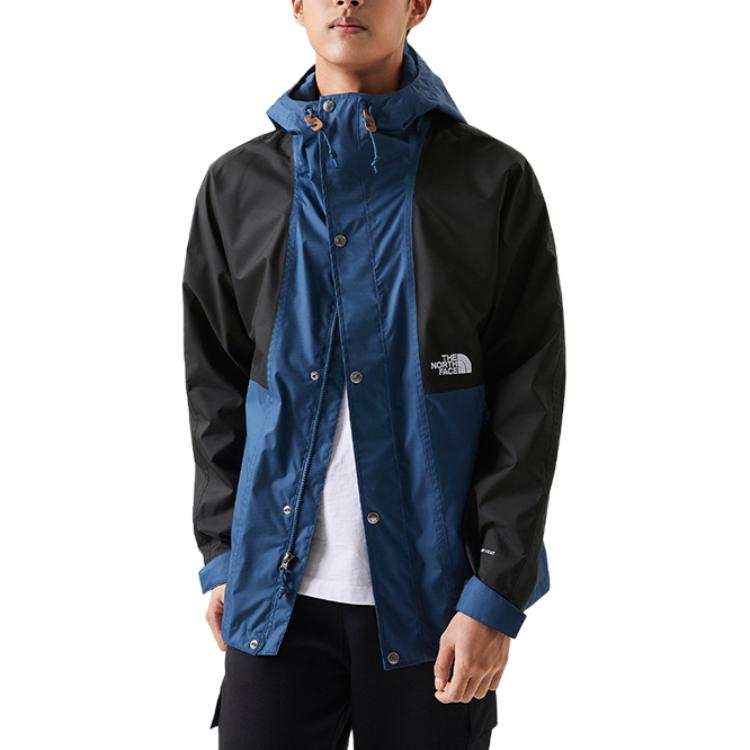 THE NORTH FACE Hiking Waterproof And Breathable Windbreaker Jacket Men's Blue