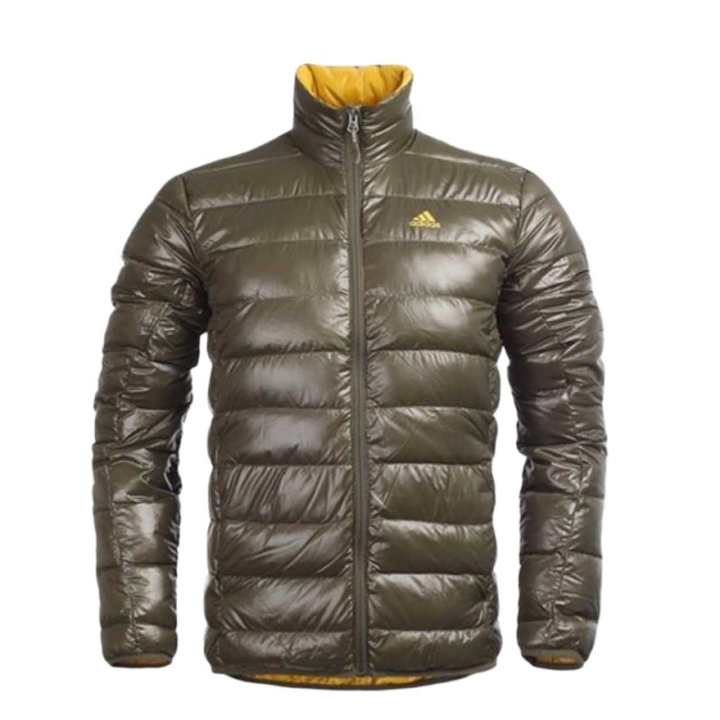 Adidas Adidas Down Jackets Men's Brown Stand Collar Thickened Puffer Jacket