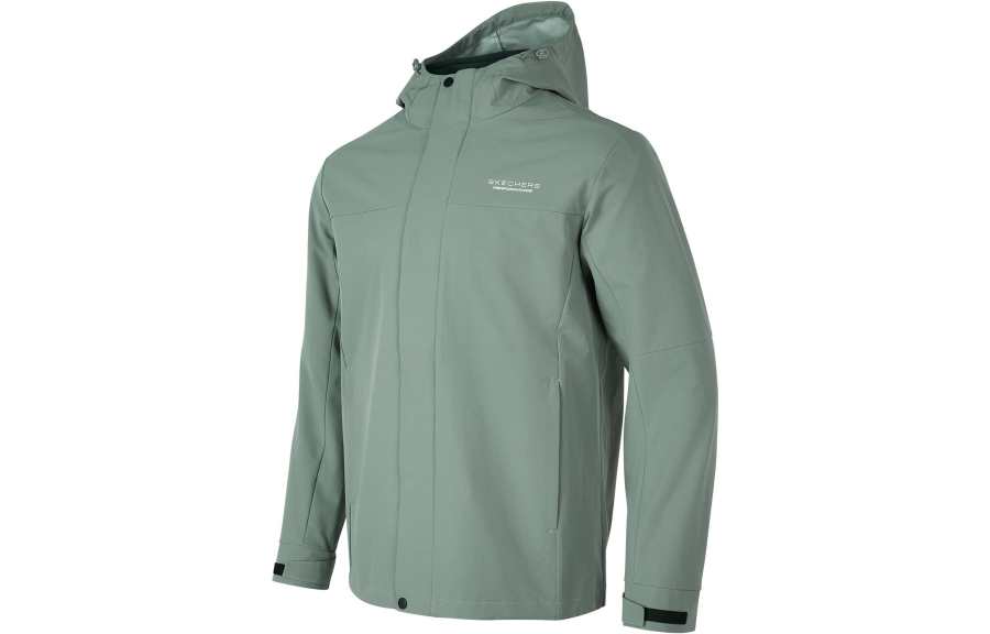Skechers Jackets Men's Agave Green/035Z Hooded Moderate Other
