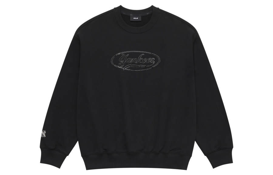 MLB Preppy Style Collection New York Yankees SS25 Sweatshirt Unisex Black