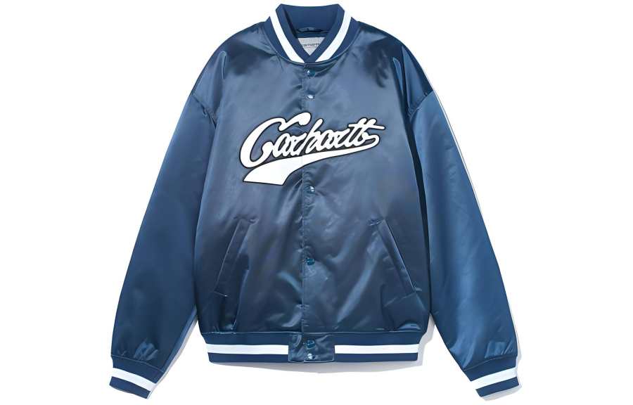 Carhartt WIP Logo print Striped Bomber Jacket
