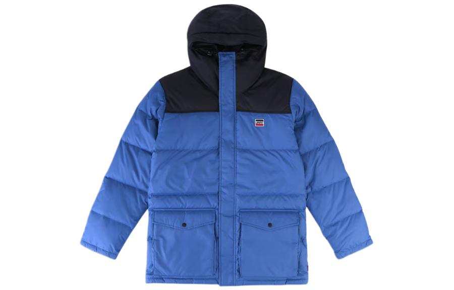 Levis Levis Down Jackets Men's Blue Hooded Thickened Other