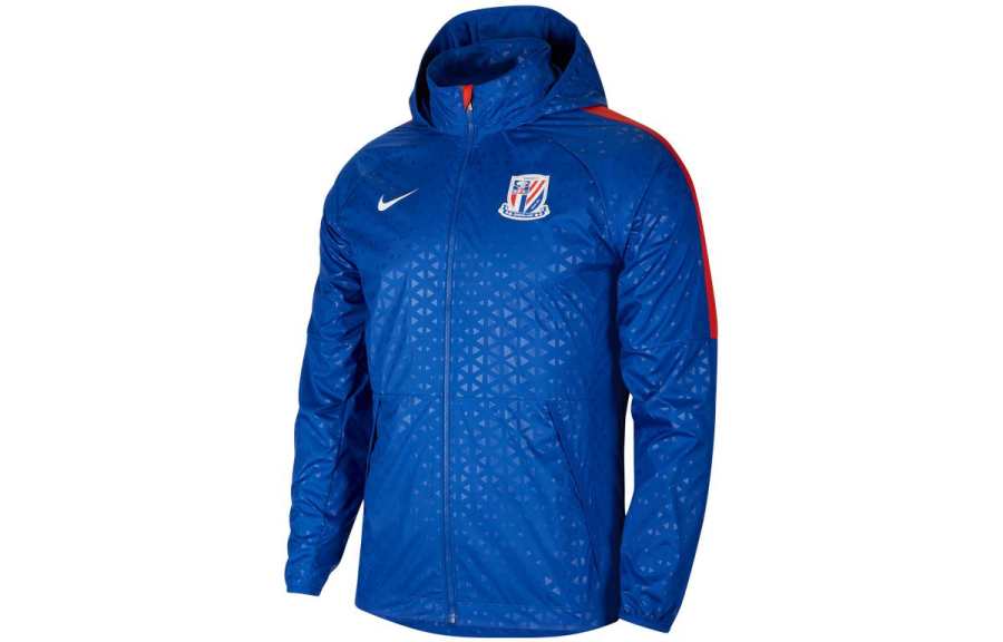 Nike Nike Jackets Men's Sports Royal Blue/Havana Red/Havana Red/White Hooded Moderate Other