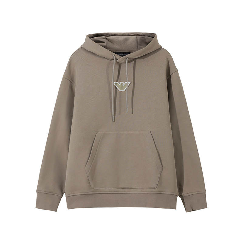 EMPORIO ARMANI Sweatshirt Thin Fleece Men's Light Coffee